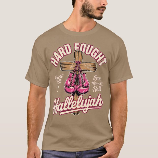 Brandon Hard Fadow Hallelujah Pising Jesus-Photor T Shirt (Framsida)