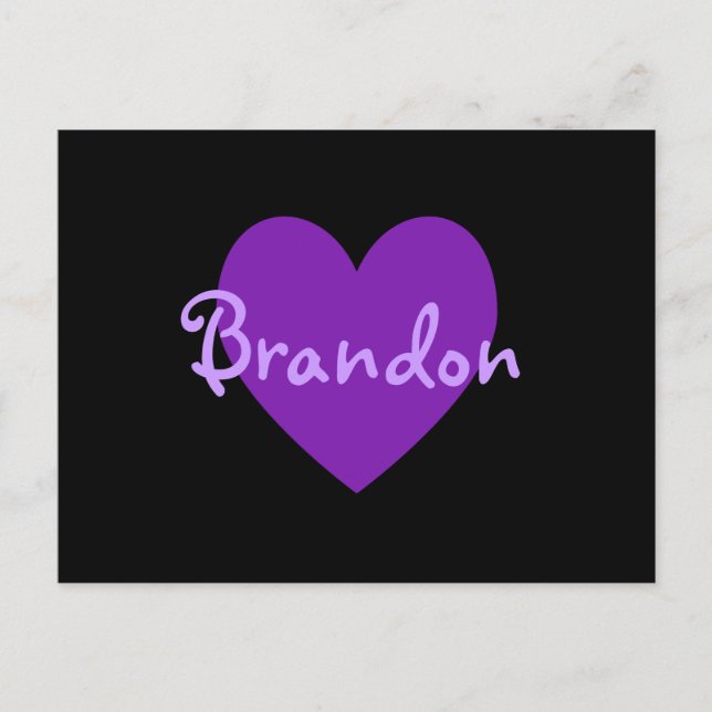 Brandon i Lila Vykort (Framsida)