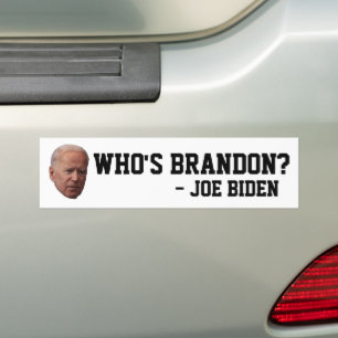 BRANDON? JOE BIDEN BUMPER STICKERS BILDEKAL