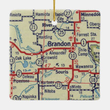 Brandon Manitoba Vintage Karta