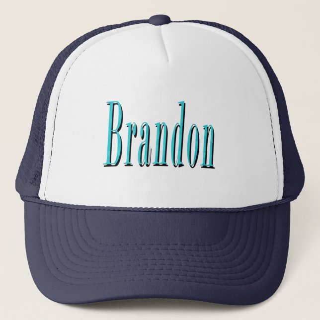 Brandon, Namn Blue Logotyp Keps (Framsida)
