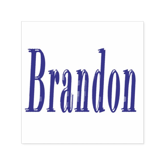 Brandon Namn Logotyp Självfärgande Stämpel (Design)