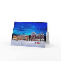 Brandon Vermont en vinter natt