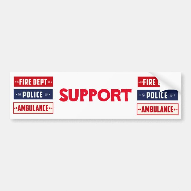 Brandpolisens ambulans Thunder_Cove Bildekal (Framsidan)