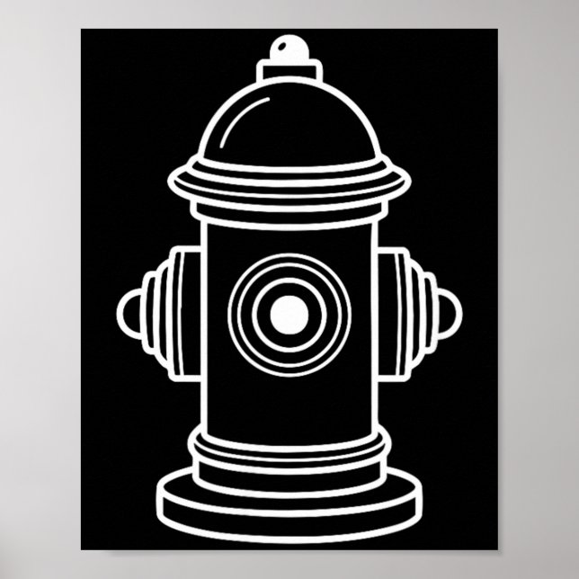 Brandpost brandman latmaskerad Halloween Poster (Framsidan)