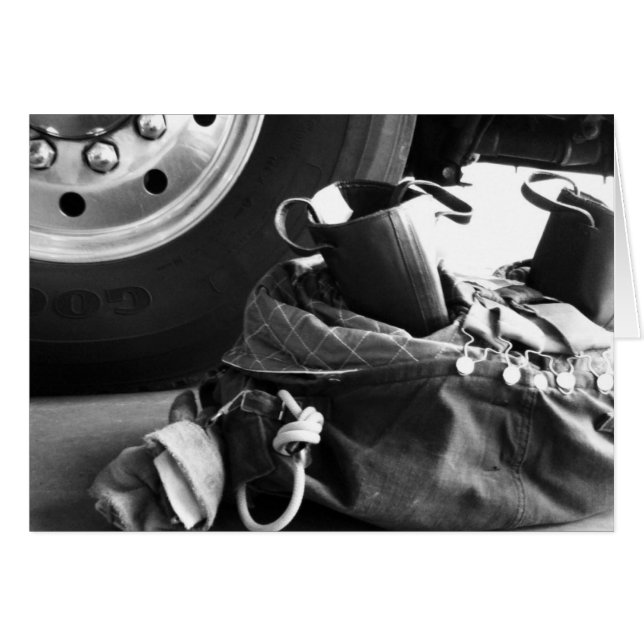 Brandredskap Hälsningskort (Framsidan Horizontal)