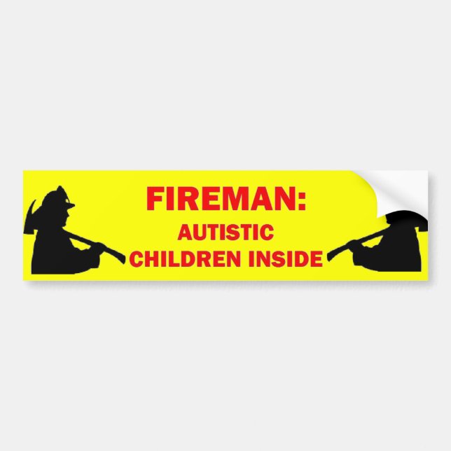 Brandsäkerhet vid autism bildekal (Framsidan)