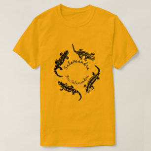 Brandsalamandrar i ring (svart Logotyp) T Shirt