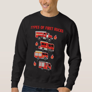 Brandsläckande Firetrucks Service Firefighter Hero Lång Ärmad Tröja