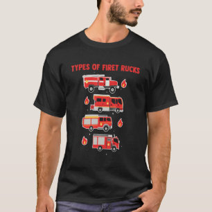 Brandsläckande Firetrucks Service Firefighter Hero T Shirt