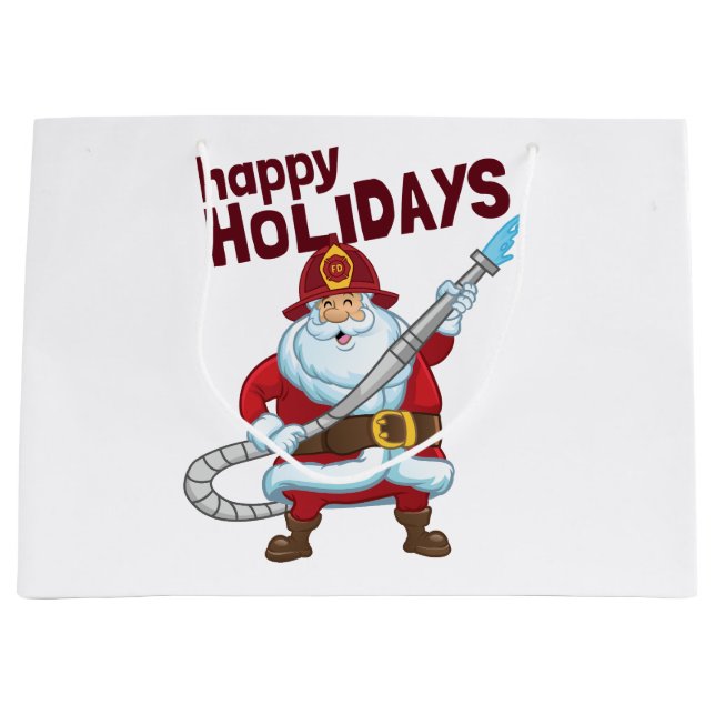 Brandsläckande Jul Jultomten-brandman (Framsidan)