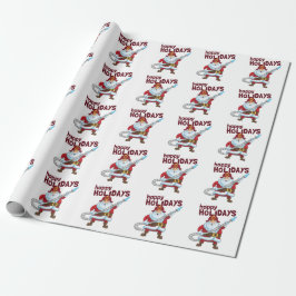 Brandsläckande Jul Jultomten-brandman Presentpapper