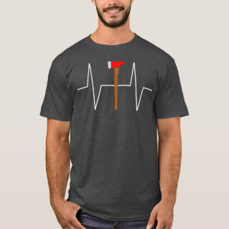 Brandsläckare Ex Heartslag EKG Pulse T Shirt