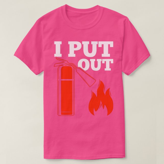 Brandsläckare Fireman Funny Firefighter-citat T Shirt (Design framsida)