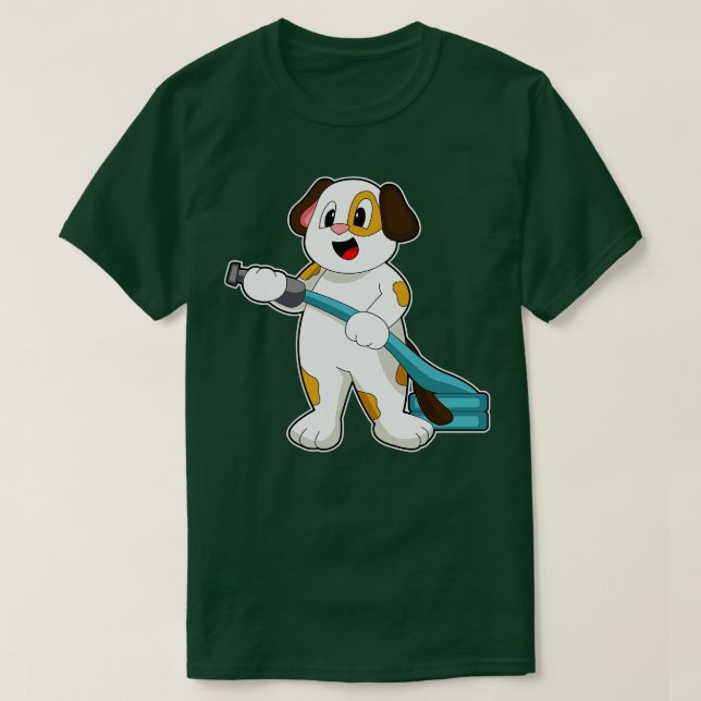 Brandsläckare för hund brandsläckare t shirt (Design framsida)