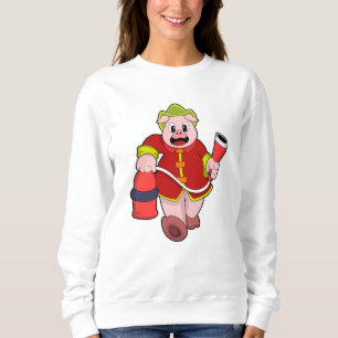 Brandsläckare i gris t shirt