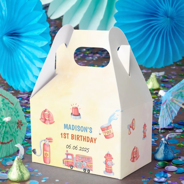 Brandsläckare i Lastbil 1:a födelsedag Presentaskar (Part)