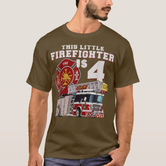 Brandsläckare i Lastbil 4:e födelsedagen T Shirt