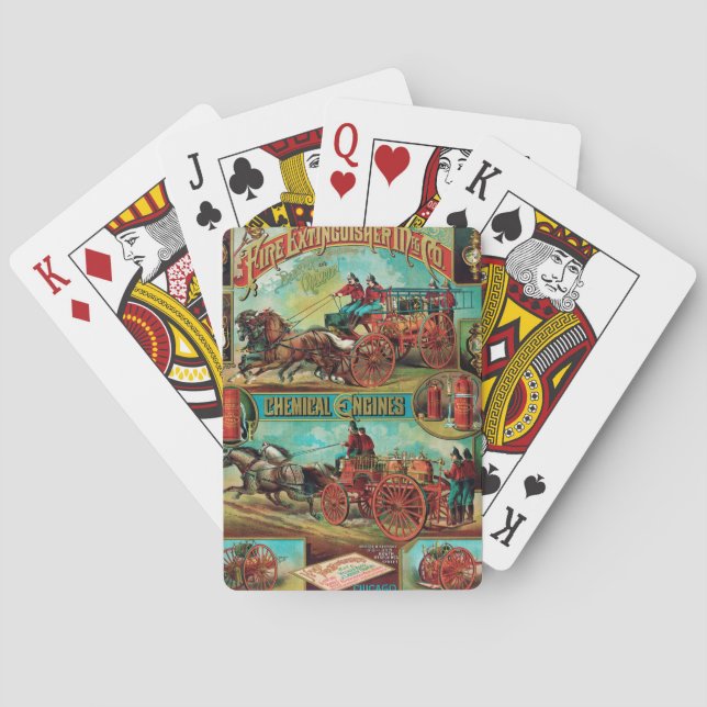 Brandsläckare MFG Co. Casinokort (Baksidan)