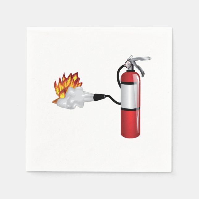 Brandsläckare släcker Pappra  blöjor Pappersservett (Framsidan)