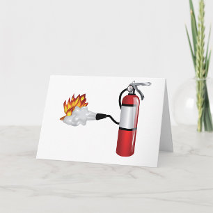 Brandsläckare som släcker brandgem kort
