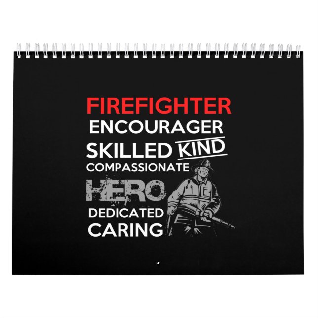 brandsläckare uppmuntrar skicklig medlidelse av ty kalender (Omslag)