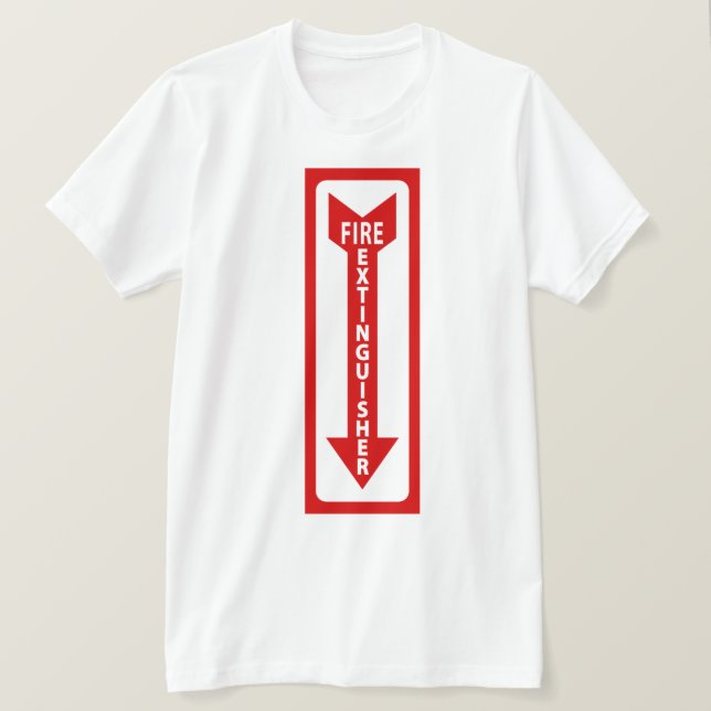 brandsläckarskylt t-shirt (Design framsida)