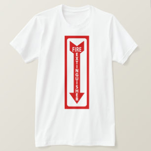 brandsläckarskylt tee