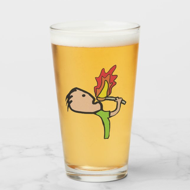 Brandsläckning Glaskopp (Framsida fylld)