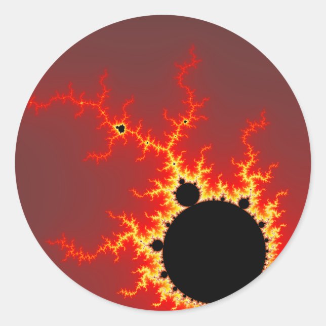 Brandsläckning Runt Klistermärke (Framsida)