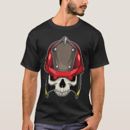 Brandsläckningsavdelning i Skull T Shirt