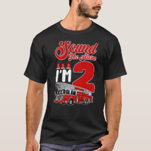 Brandsläckningsbrand Lastbil 2:a födelsedag Boys G T Shirt