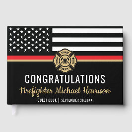 Brandsläckningsbrandakademin Flagga Fireman Studen Gästböcker