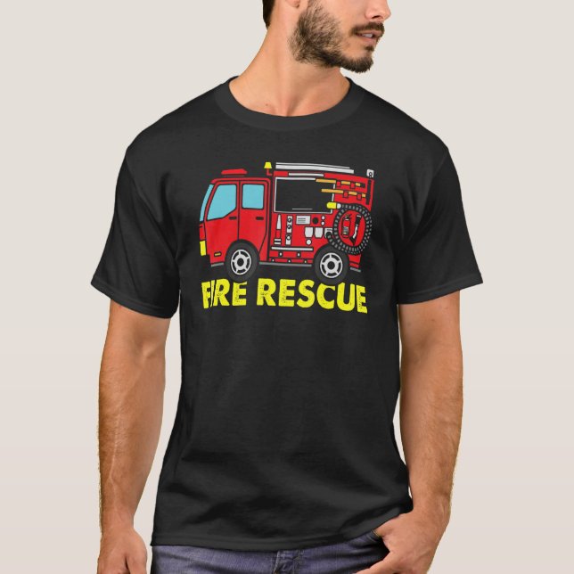 Brandsläckningsbrandsläckare, Rädding T Shirt (Framsida)