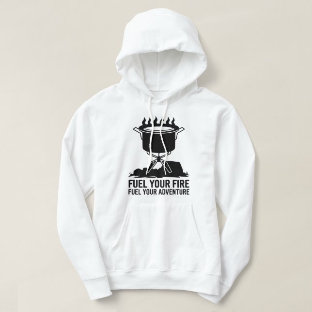 Brandsläckningsgrafik för äventyr Camping Cooking  Hoodie (Design framsida)