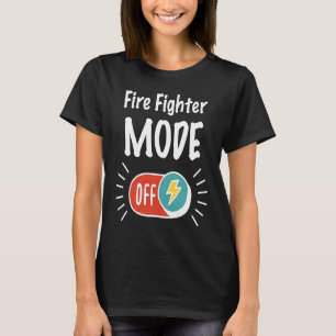 Brandsläckningsläge på för hårt arbetande och moti t shirt