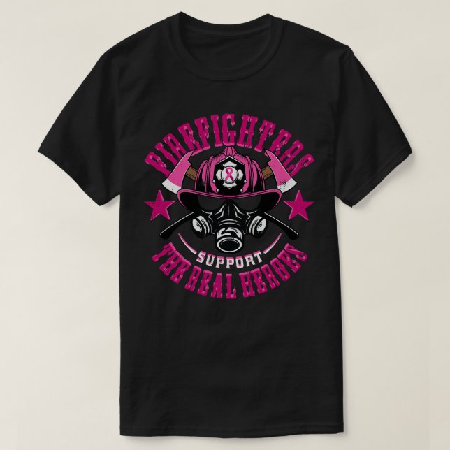 Brandsläckningsstöd för brandsläckare för bröstcan t shirt (Design framsida)