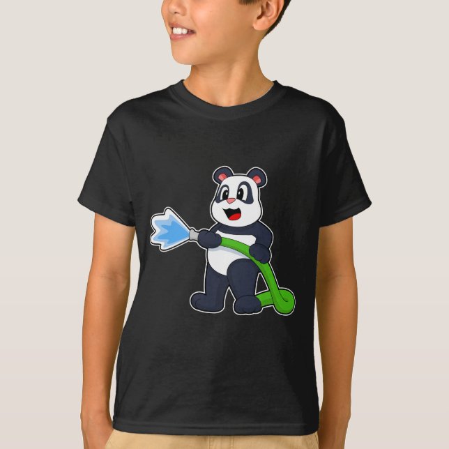 Brandslang för Panda Firefighter T Shirt (Framsida)