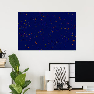 Brandsparkar överbelastar ditt foto Bonfire Ashes Poster
