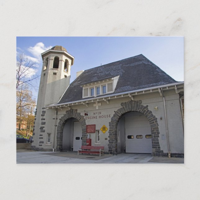 Brandstation 19 i Washington, D.C. Vykort (Framsida)