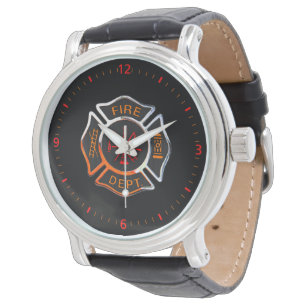 Brandstationemblemkrom Armbandsur