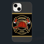 Brandstridare ADD NAMN Fire Station Department Bad<br><div class="desc">Brandmansbrandavdelningen i NAMN - Emblem med Red Helmet och Ax. Anpassa med ditt namn, Station/avståndsnummer och plats.</div>