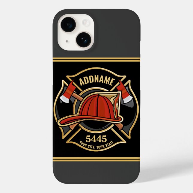 Brandstridare ADD NAMN Fire Station Department Bad (Baksida)