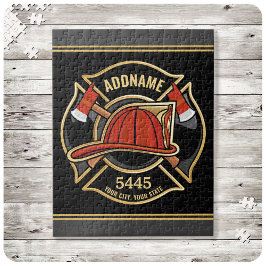 Brandstridare ADD NAMN Fire Station Department Bad Pussel
