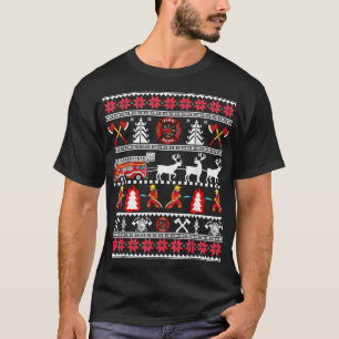 Brandstriders fuktiga julsötare, brandsläckare t shirt