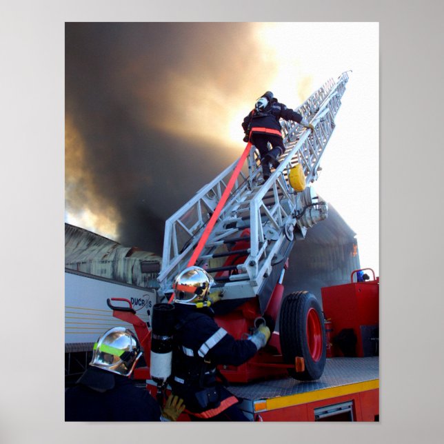 Brandstriders klättning Ladder Poster (Framsidan)