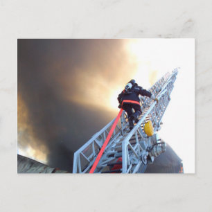 Brandstriders klättning Ladder Vykort