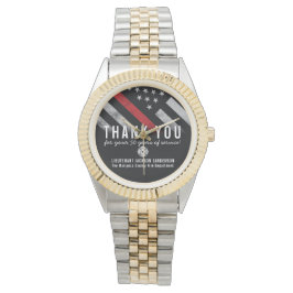 Brandstriders Pension-årsdag Thin Red Line Armbandsur