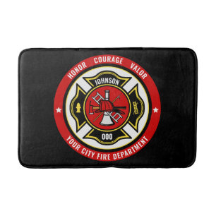 Brandstriders Rädding ADD NAMN Fire Department Bad Badrumsmatta