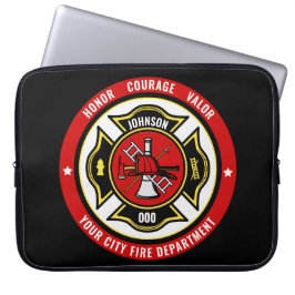 Brandstriders Rädding ADD NAMN Fire Department Bad Laptop Fodral